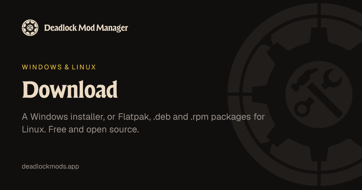 Скачать Deadlock Mod Manager для Windows и Linux
